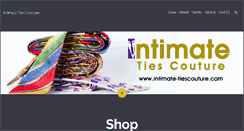 Desktop Screenshot of intimate-tiescouture.com